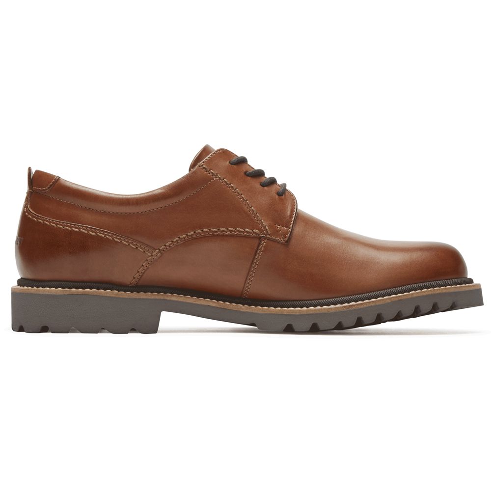 Rockport Canada Marshall Plain Toe - Mens Oxfords Cognac (MLA879214)